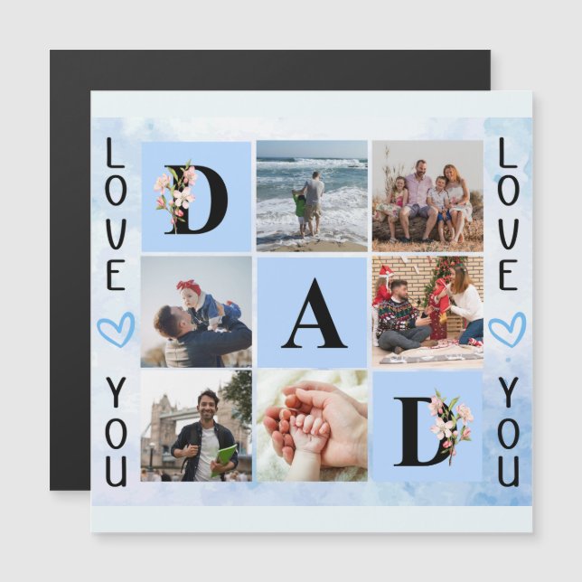 Love You Dad Custom Photo Collage - Personalized (Front/Back)