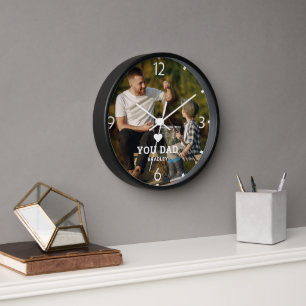 Love You Dad Custom Photo Father's Day Gift Clock
