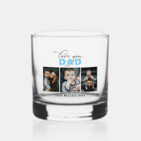 Love You Dad/Daddy/Papa/Other 3 Photo Custom Text
