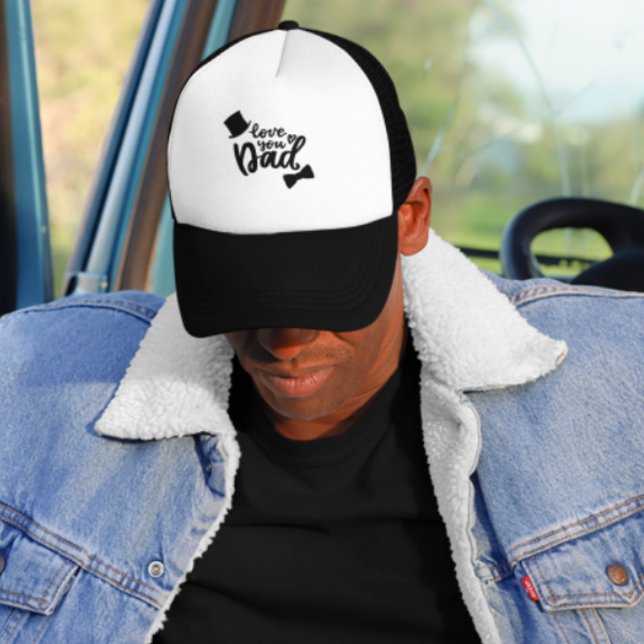 Love You Dad - Father's Day Overlay Trucker Hat (Creator Uploaded)