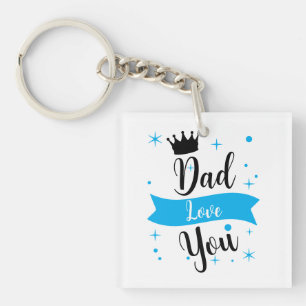love you dad keychain