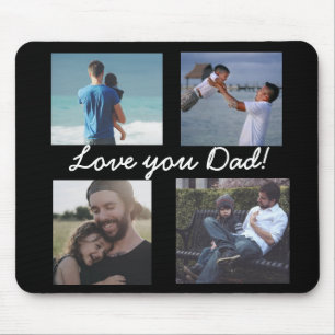 Love You Dad, Personalized Photo Mouse Pad