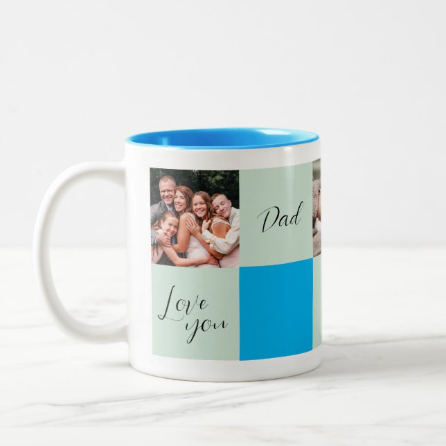 "Love you, Dad" photo gift Mug (Left)