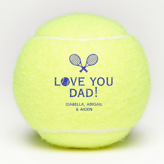 Love You Dad Tennis Balls (Front)