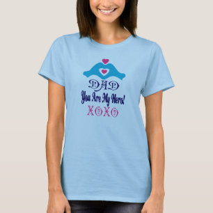 ❤↷Love You Dad, You are My Hero Vintage-inspired T-Shirt