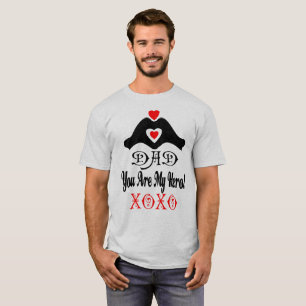 ❤↷Love You Dad, You are My Hero XOXO Basic T-Shirt