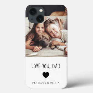 Love You Dad Your Photo and Handwritten Text iPhone 13 Case