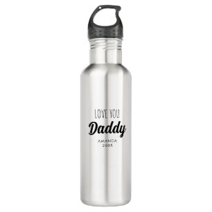  Love You 'Daddy' Custom Photo Collage  710 Ml Water Bottle
