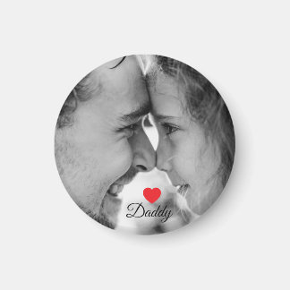 Love you daddy ,fathers day photo magnet