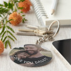 Love you Daddy, Personalized Photo Key Chain