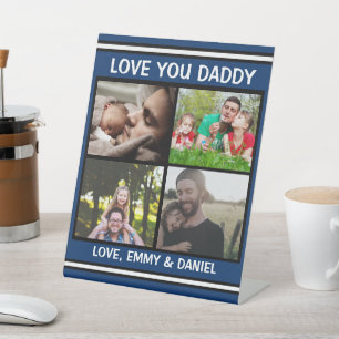 Love You Daddy Personalized Photo Pedestal Si Sign