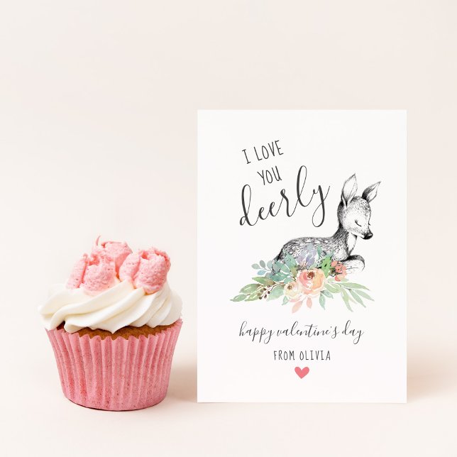 Love You Deerly Kids Classroom Valentine's Cards (Creator Uploaded)