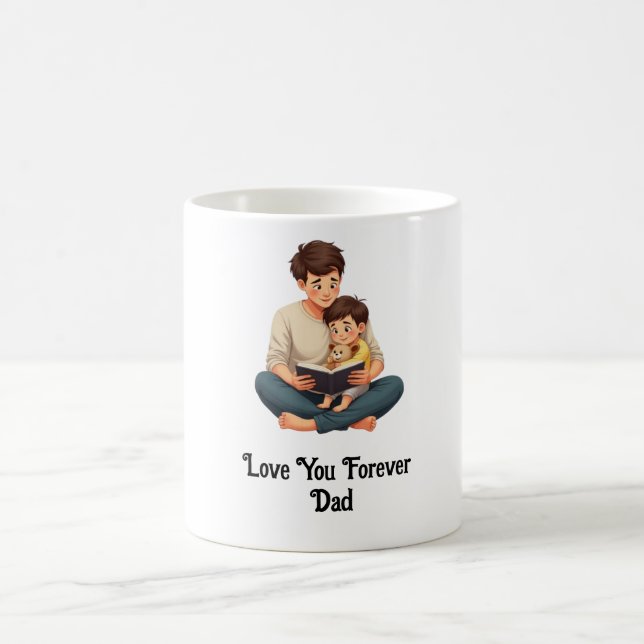 Love You Forever, Dad -  Men's Value  Coffee Mug (Center)