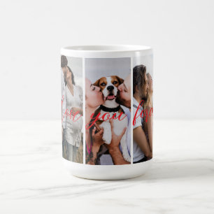 Love You Forever Vertical Photo Collage Custom  Magic Mug