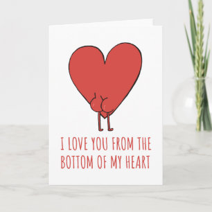 Love You From The Bottom Of My Heart Holiday Card