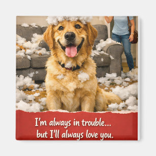 Love you golden retriever fridge magnet product de