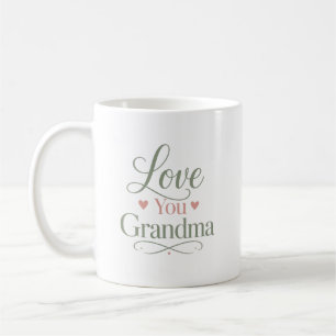 Love You Grandma Personalized Name Gift Coffee Mug