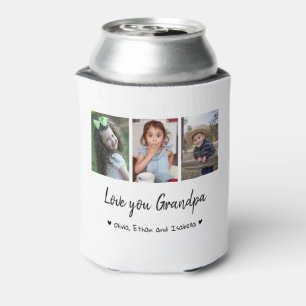 Love You Grandpa Happy Father's Day 2021 Photo Can Cooler