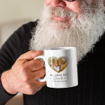 Love You Grandpa heart Photo Coffee Mug<br><div class="desc">Personalized grandpa coffee mug featuring 2 family photos in a cute heart shape,  the words "we love you grandpa",  and the grandchildren names. Can be changed to any relation!</div>