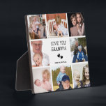 Love You, Grandpa | Modern Collage Photo Plaque<br><div class="desc">Surprise Grandpa with a heartfelt gift he’ll cherish forever! This modern collage photo plaque lets you showcase your favourite memories in a stylish and meaningful way. Personalize it with special photos to create a one-of-a-kind keepsake for birthdays, Father’s Day, or just to say “Love you, Grandpa!” Perfect for his desk,...</div>