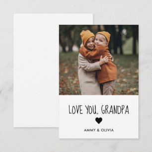 Love You Grandpa photo Card