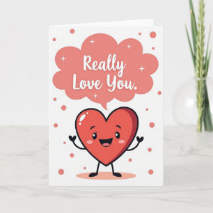 Love You Heart Felt Message Card