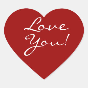 Love You Heart Sticker