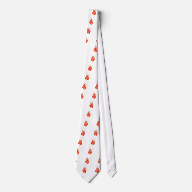 Love you heart valentine romantic love tie (Front)