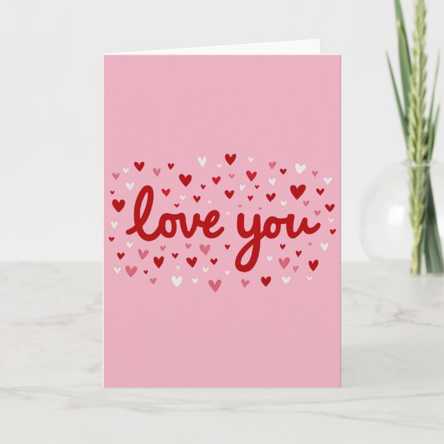Love You Heartfelt Card (Front)