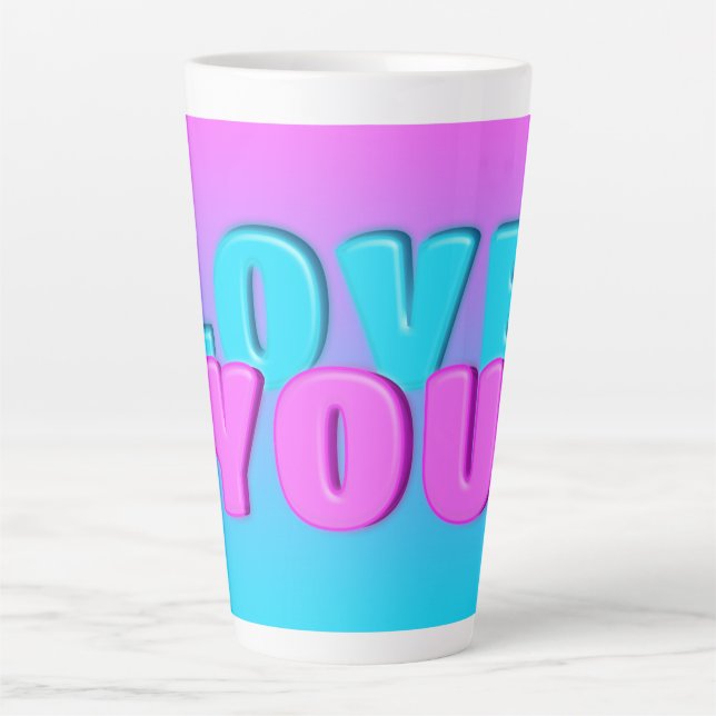 love you latte mug (Front)