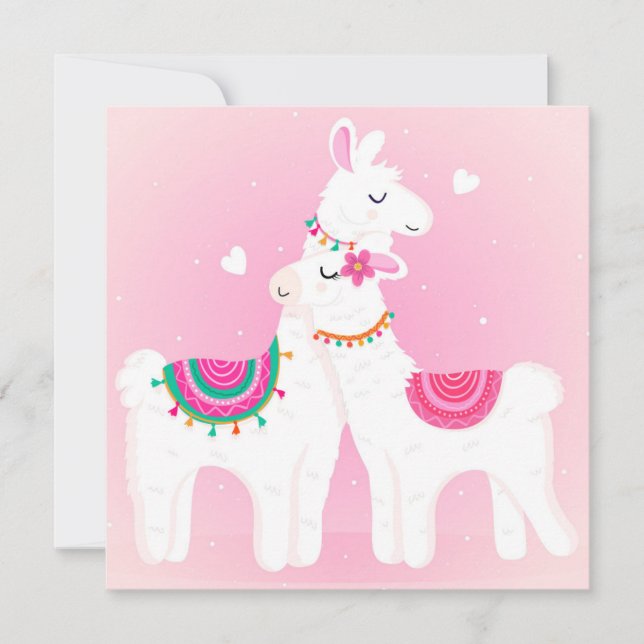 Love You Llama Holiday Card (Front)