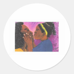 Love You Mama Classic Round Sticker