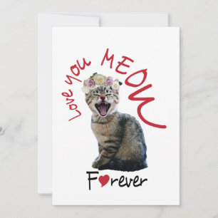 Love you MEOW forever Holiday Card