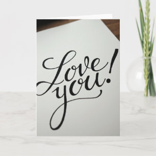 Love You Modern Art Card