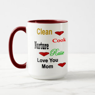 Love You Mom 2 tone Mug