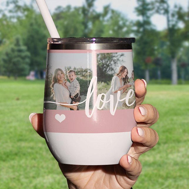 Love you mom 5 photo collage modern personalized (Creator Uploaded)