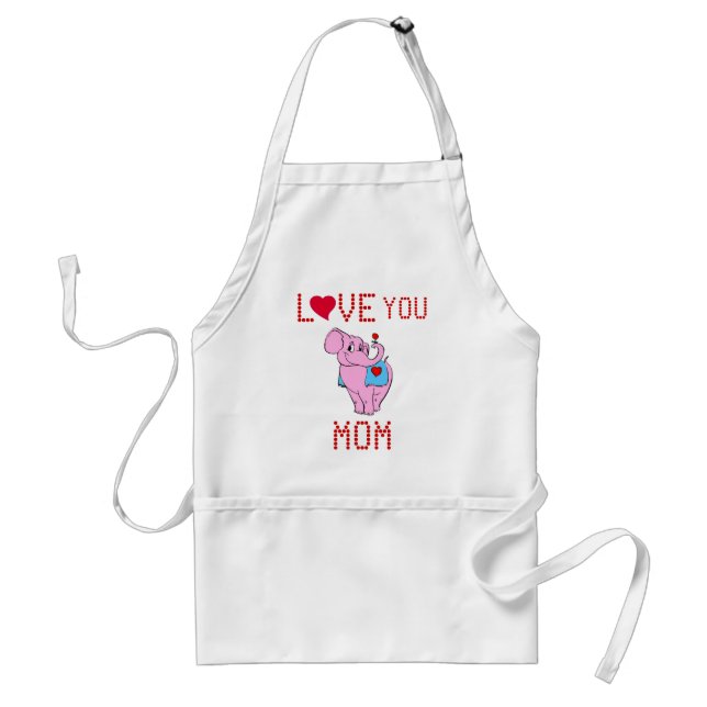 Love You Mom Apron (Front)