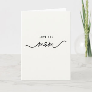 Love You Mom Best Message Card