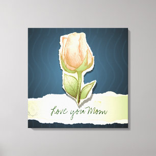 Love you Mom, canvas Print