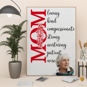 Love you Mom...character traits Poster