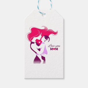 Love You Mom - Cute & Heartfelt Mother's Day Desig Gift Tags