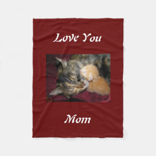 Love You Mom Fleece Blanket