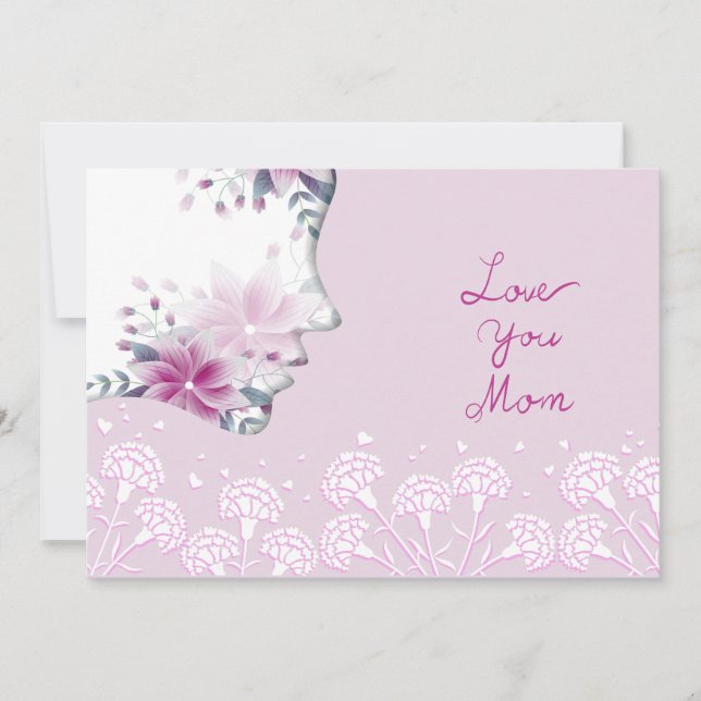 Love You Mom Invitation (Front)
