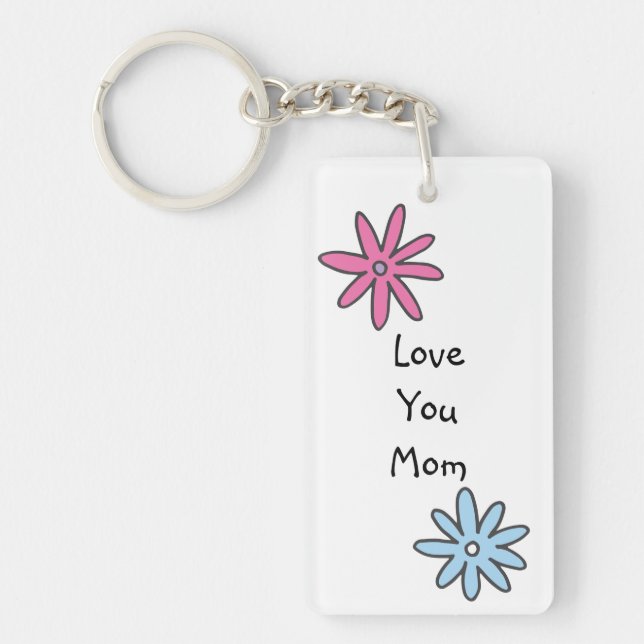 Love You Mom Keychain (Front)
