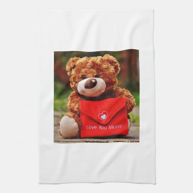 Love you Mom Kitchen Towel (Vertical)