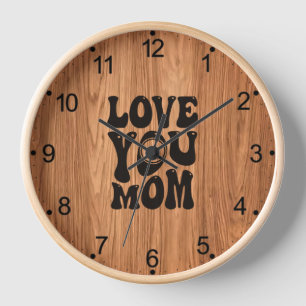 Love You Mom Mother's Day Design-51727 Clock