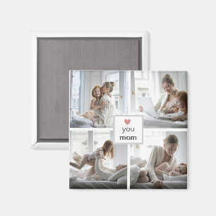 Love You Mom – Personalized Gift Photo Magnet