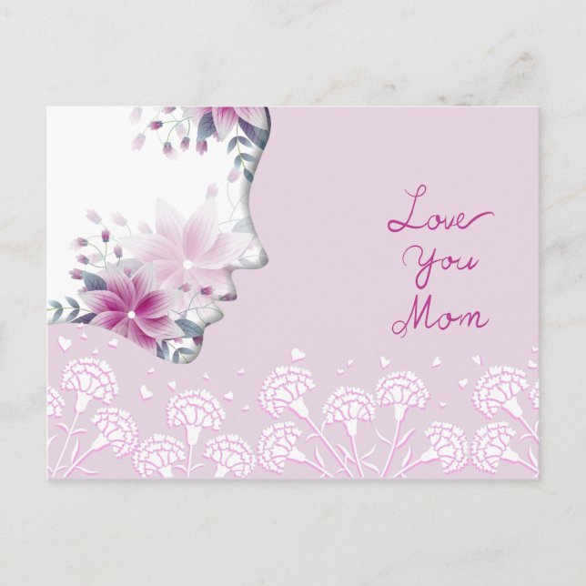 Love You Mom Postcard (Front)