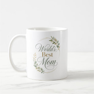 Love You Mom Thank You Botanical Coffee Mug