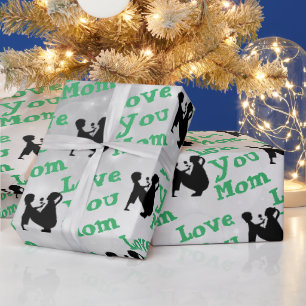 Love you mom wrapping paper